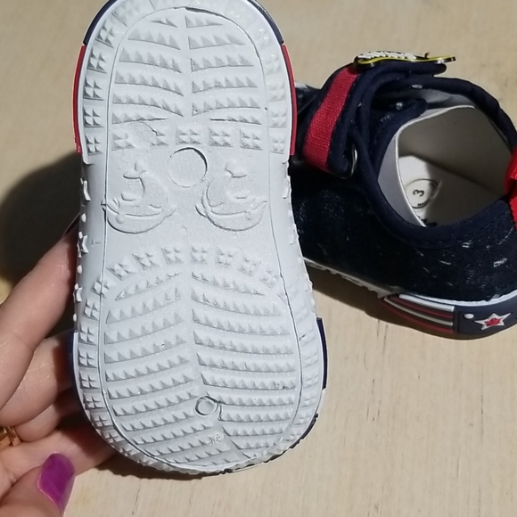 Chulis Navy Star Denim Sneakers Sz 5 - Picture 7 of 12